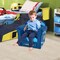 Costway Kids Sofa Toddler Upholstered Armrest Chair with Solid Wooden Frame Navy